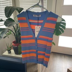 Striped Sleeveless Top
